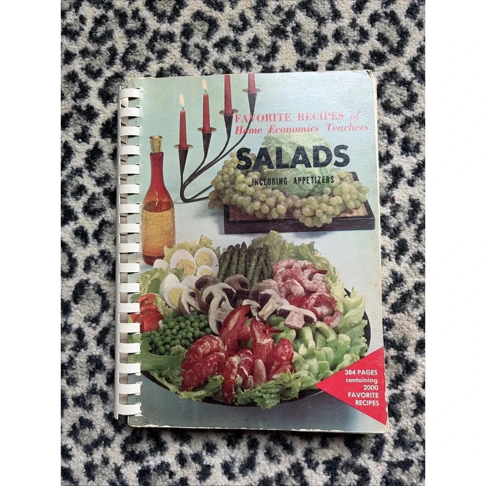 1964 Salads Appetizers Cookbook Favorite Recipes of Home Economics‎ Teachers VTG
